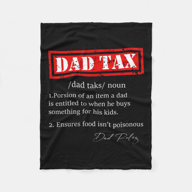 Skattemässig definition av Sarkastic Fars dag Gi Fleecefilt (Framsidan)