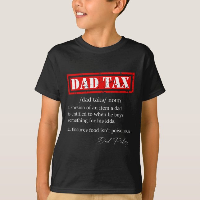 Skattemässig definition av Sarkastic Fars dag Gi T Shirt (Framsida)