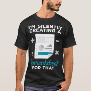 Skattemyndighetsrevisor för kalkylblad CPA T Shirt