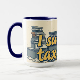 Skatteperiodsöverlevnad Rolig revisor kaffe Mugg