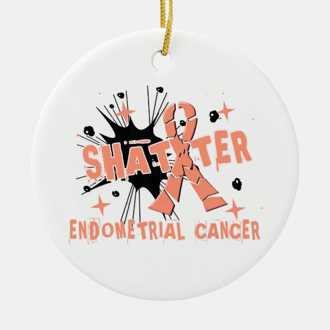 Skatter Endometrial Cancer Julgransprydnad Keramik (Framsidan)
