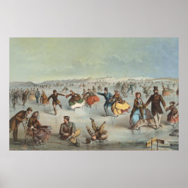 Skatter i Central Park, New York Poster