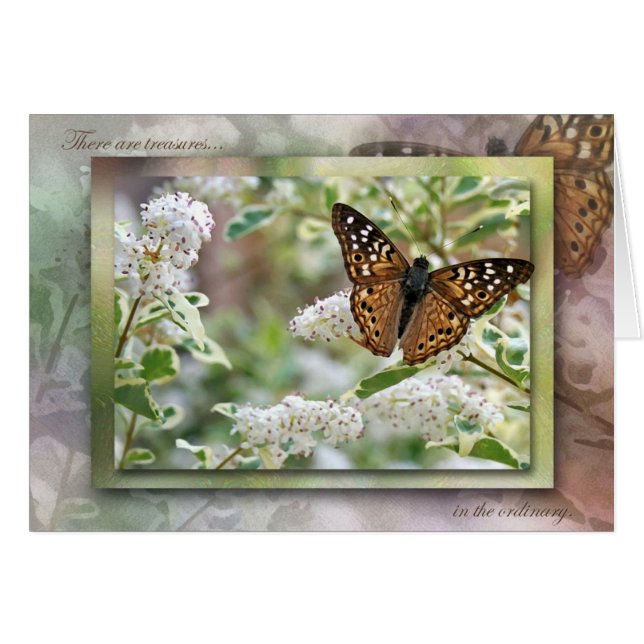 Skatter i det vanliga hälsningskort (Framsidan Horizontal)