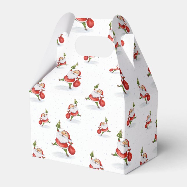 Skatter jultomte jul presentaskar (Framsidan Sidan)