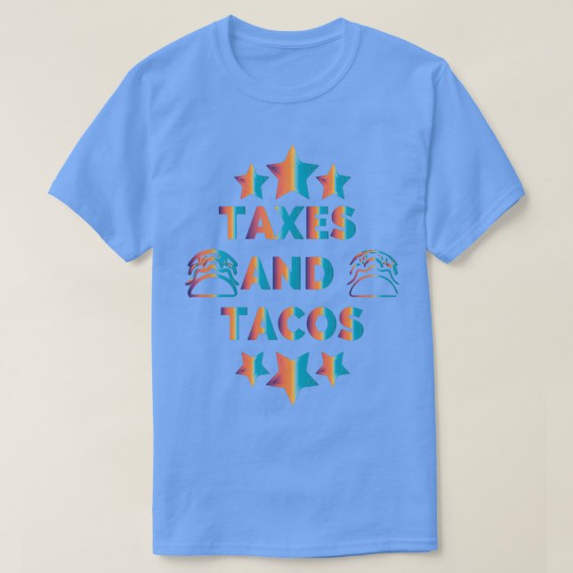 Skatter och Tacos 3 T Shirt (Design framsida)