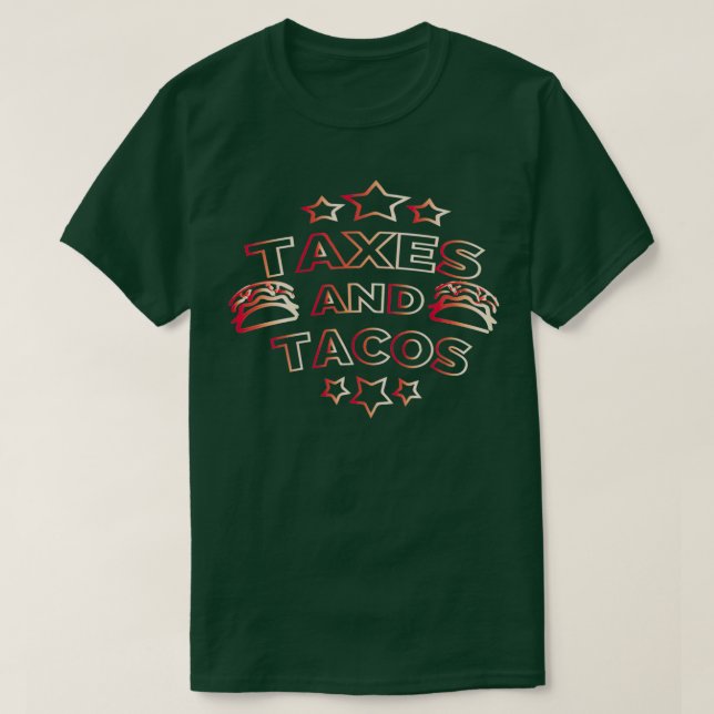 Skatter och Tacos 8 T Shirt (Design framsida)