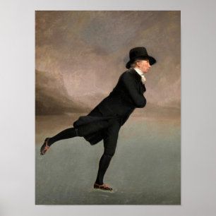 Skatter på Duddingston Loch av Henry Raeburn Poster