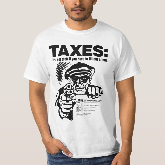 SKATTER: Stöldskjorta T-shirt (Framsida)