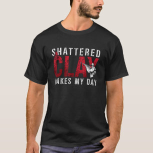 Skatterad Clay gör att min Sport Clay Shooter Clay T Shirt