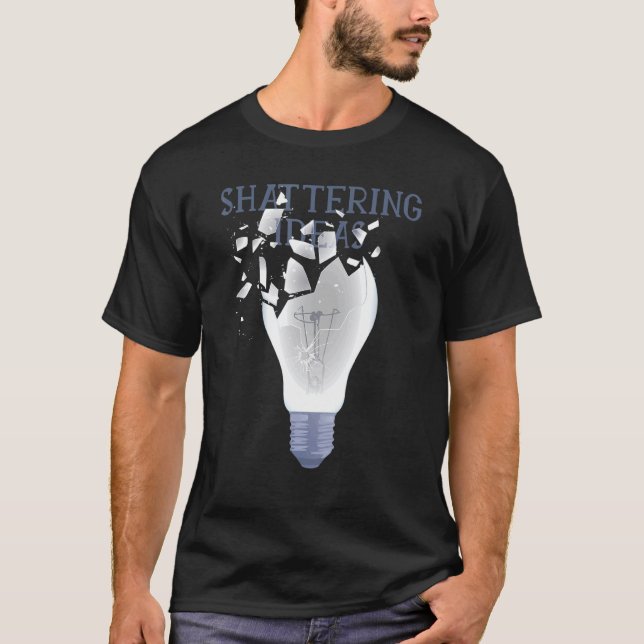 Skatterande idéer som lampa med lätt lampa t shirt (Framsida)