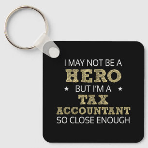 Skatterevisor Hero Humor Novelty Nyckelring