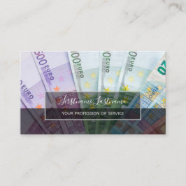 Skatterevisor och finansiella experter, europengar visitkort