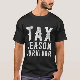 Skattesäsong Survivor Funny Accounting Gift Accoun T Shirt