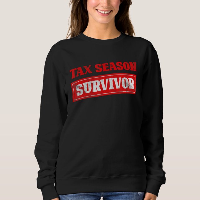 Skattesäsonsöverlevandeskattedeklaration Funny CPA T Shirt (Framsida)