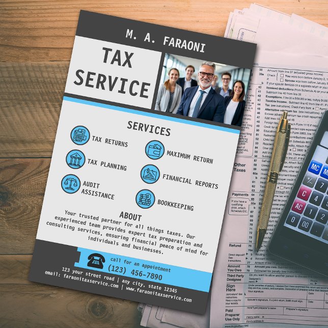 Skatteserviceföretag Flygblad (Skapare uppladdad)