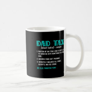 Skattesport Funny Pappa-skattedefinition Fars dag Kaffemugg