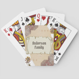 Skattjakt collage, Familjenamn Casinokort