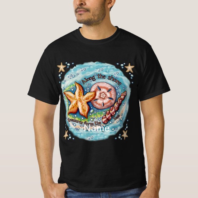 Skattkammar från snigelskal  t shirt (Framsida)