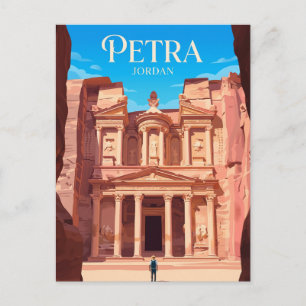 Skattkammaren (Al-Khazneh), Petra Jordanien Vykort