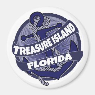 Skattön Florida ankrar virvlar runt magneten Magnet