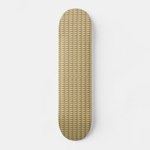 Skattstyrelsen Guld Ribbed Skateboard Bräda 21,5 Cm
