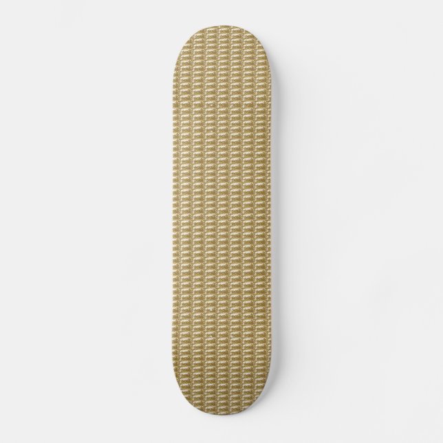 Skattstyrelsen Guld Ribbed Skateboard Bräda 21,5 Cm (Framsida)