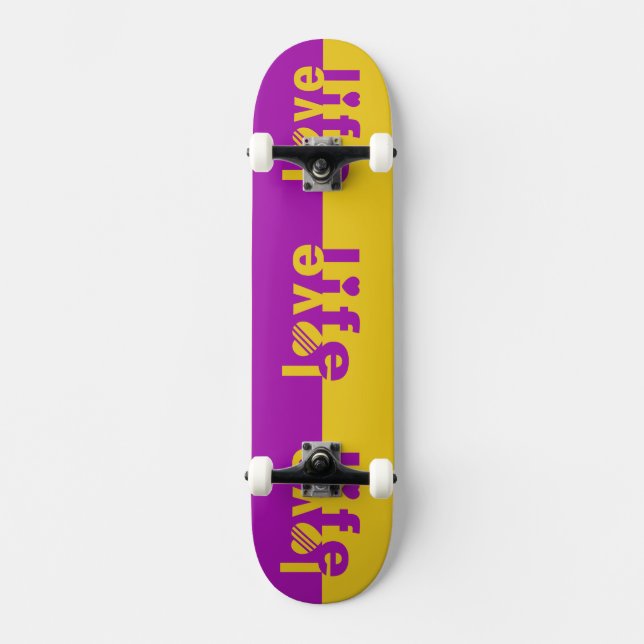 Skattstyrelser i KÄRLEK Life Old School Skateboard Bräda 18 Cm (Framsida)