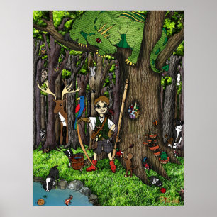 Skattträd Poster