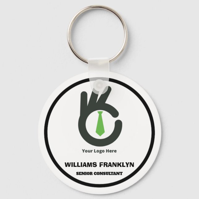 Skaymarts | Anpassningsbar Business Corporate Iden Nyckelring (Framsida)