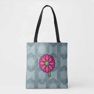 SKAYMARTS Blue Boho Ro Design Shopping bag Tygkasse