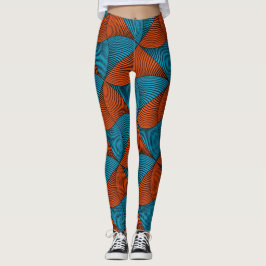 SKAYMARTS | Blue Mönster African Ankara Leggings