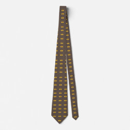 Skaymarts Brown Färg Golden Krona Neck Tie Slips
