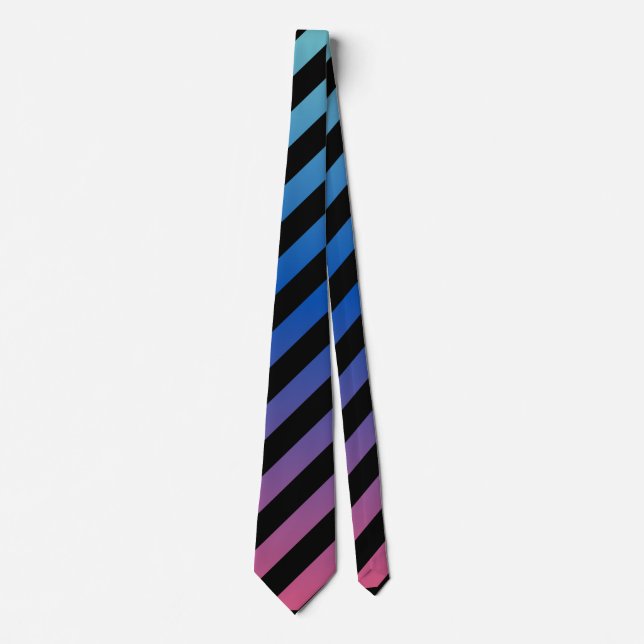 Skaymarts design Black Blue Färg Neck Tie Slips (Framsida)