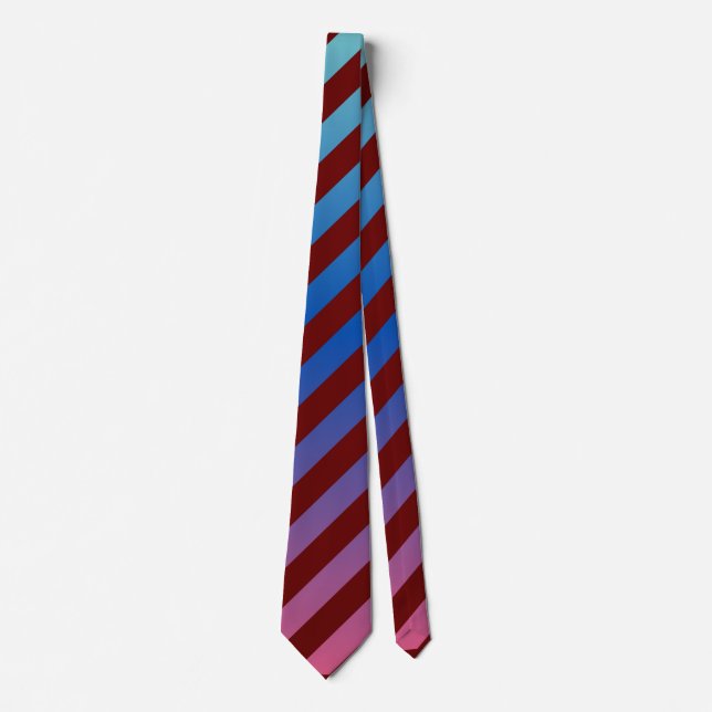 Skaymarts design Blue Maroon Red Färg Neck Tie Slips (Framsida)