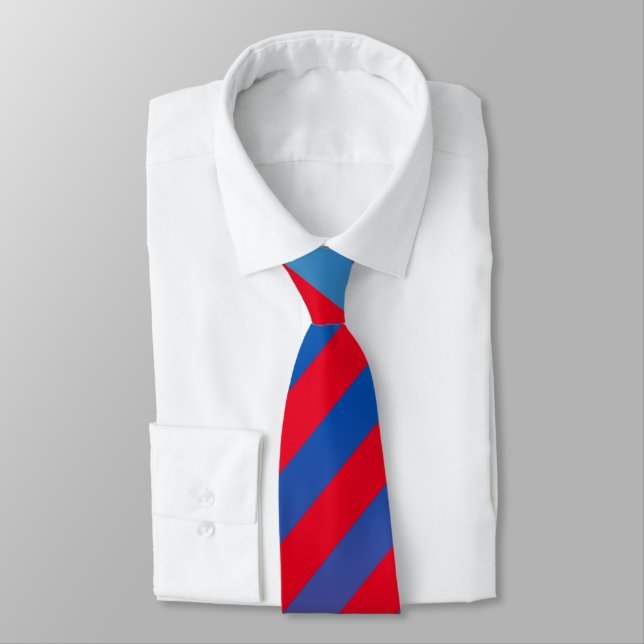 Skaymarts design Blue Red Färg Neck Tie Slips (Bunden)