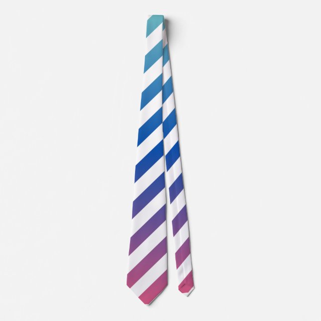 Skaymarts design White Blue Färg Neck Tie Slips (Framsida)