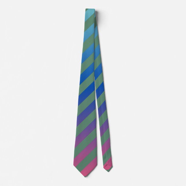 Skaymarts Grönt Blue Färg Neck Tie Slips (Framsida)