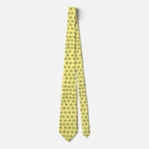 Skaymarts Gult Färg Black Signal Neck Tie