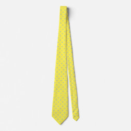 Skaymarts Gult Färg Blue Hearty Design Neck Tie Slips