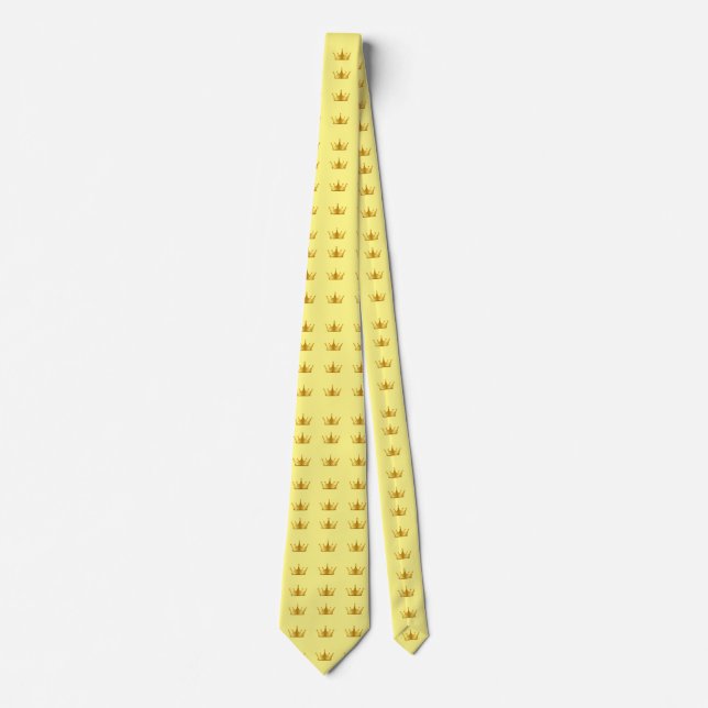 Skaymarts Gult Färg Golden Krona Neck Tie Slips (Framsida)