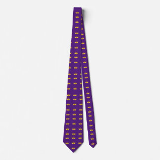 Skaymarts Lila Färg Golden Krona Neck Tie Slips