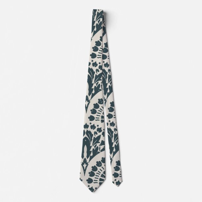 Skaymarts | Moderna Trendiga och Stylish Blå Vita Slips (Framsida)