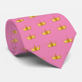 Skaymarts Rosa Färg Golden Krona Slips