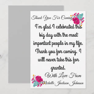 Skaymarts   Tack för Blommigt för inkommande kort