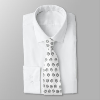 Skaymarts White Färg Black Signal Neck Tie Slips