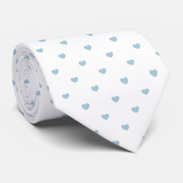 Skaymarts White Färg Blue Hearty Design Neck Tie Slips