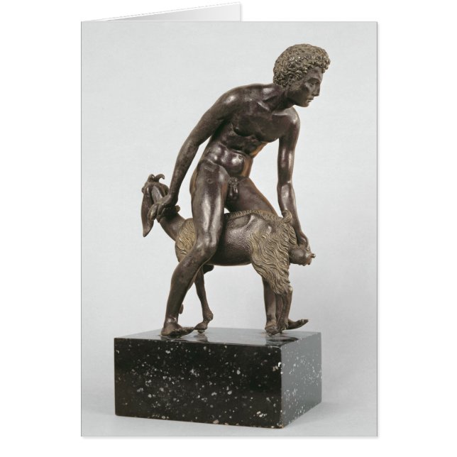 Skeckmjölkning av get hälsningskort (Framsidan)