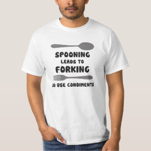 Skeda blytak till att dela sig t-shirt
