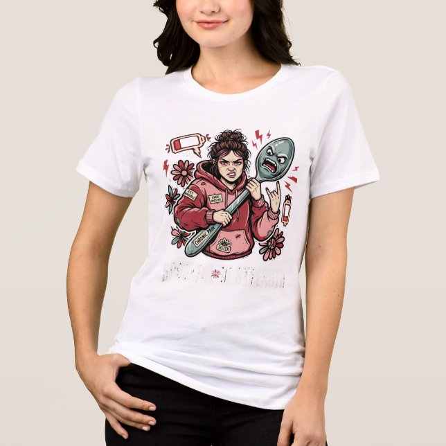 Skedfull Styrka Endometrios Medvetenhet T-shirt (Framsida)