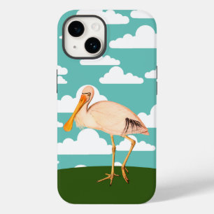 Skedstork, rosafärgad